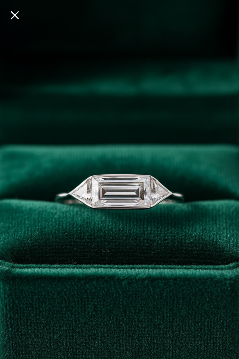Wellington Side Solitaire Ring