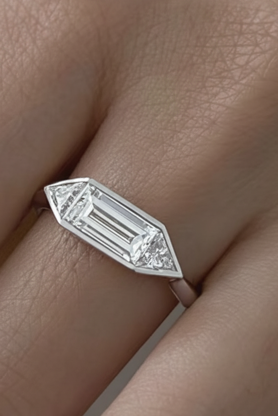 Wellington Side Solitaire Ring